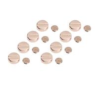 Yctze Ensembles de Rivets en Cuir Dorés 50 Ensembles de Rivets à Vis Plats 12 Mm en Alliage de Zinc doré de Reliure en Cuir Ceinture Sac à Main Sac à Main Vêtements Pantalons Chaussures Chicago Vis