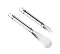 Yctze Éplucheur d'agrumes en Acier Inoxydable - Éplucheur d'orange Multifonctionnel, Outil 'épluchage de Fruits Facile à Utiliser Préparation Efficace des Fruits - Oranges, Grenades et Plus