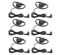 Yctze ER-32B Casque Mono-oreillette Mono avec Crochet d'oreille Léger et Prise de Type L de 3,5 Mm pour Les Cours en Ligne de Jeux en Centre D'appels (6PCS)