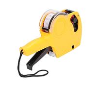 Yctze Étiqueteuse Manuelle Portable à 8 Chiffres et Pistolet à étiquettes de Prix avec Cartouche - Outil de Marquage de Prix Efficace pour Une variété d'étiquettes (Yellow)