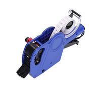 Yctze Étiqueteuse Manuelle Portable à 8 Chiffres et Pistolet à étiquettes de Prix avec Cartouche - Outil de Marquage de Prix Efficace pour Une variété d'étiquettes (Blue)