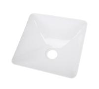 Yctze Évier de Camping-car, évier carré Léger et Robuste en Acrylique à Poser sur un Comptoir avec Sortie D'eau de 50 Mm, pour Bateaux, Yachts, Camping-cars et Caravanes