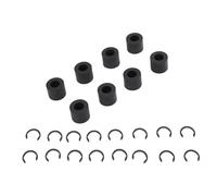 Yctze Fabricant de Rouleaux en Caoutchouc de Remplacement 8 Pièces - Roues de Tapis Antidérapantes avec 16 Anneaux de Fixation, Coupe Stable en TPU et Manganèse - Kit d'accessoires de Réparation