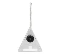 Yctze Faisseur d'oiseaux Intelligents avec Caméra - en Temps Réel Hanging Outdoor Bift Feeder pour Jardin, Installation Facile, Résistant aux Intempéries, pour la Cour et Le Patio (Triangulaire)