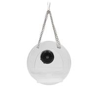 Yctze Faisseur d'oiseaux Intelligents avec Caméra - en Temps Réel Hanging Outdoor Bift Feeder pour Jardin, Installation Facile, Résistant aux Intempéries, pour la Cour et Le Patio (Rond)