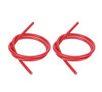 Yctze Fil D'allumage de Bougie D'allumage en Silicone de 8 Mm 1 M, Câble Haute Résistance à Noyau de Carbone pour l'efficacité énergétique (rouge)