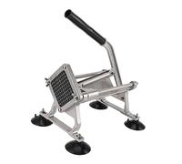 Yctze frites Professionnel - -pommes de Terre Manuel en Acier Inoxydable avec Poignée Allongée et Base Antidérapante pour Légumes, Oignons et Carottes 9 Mm/0,35 Pouces (9mm)