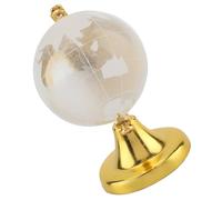 Yctze Globe Terrestre Rond Carte du Monde Sphère de Verre Décor Globe, Sphère de Verre, Décoration de la Maison, Décoration de Bureau, Cadeaux pour Amis, Décoratif, Haut de Gamme, élégante, (Or