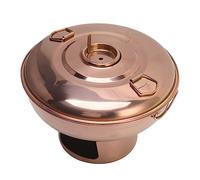 Yctze Gold Rose Style Chinois 410 Hotpot à Charbon de Bois en Acier Inoxydable - Petite Pot Chaude de Glace Sèche pour un, Idéal pour l'induction, le Gaz, l'électricité et Plus