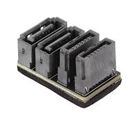 Yctze GPU 7 Broches U Turn 90 Degrés Connecteur d'angle de 180 Degrés Carte Adaptateur d'alimentation pour Carte Graphique de Bureau Carte d'Adaptateur d'alimentation de