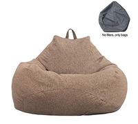 Yctze Grande Housse de Pouf - Chaise Longue Ultra Douce pour Adultes et Enfants, Design Intérieur Simple en Différentes Couleurs et Tailles pour Une Détente Confortable (D)