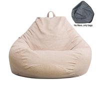 Yctze Grande Housse de Pouf - Chaise Longue Ultra Douce pour Adultes et Enfants, Design Intérieur Simple en Différentes Couleurs et Tailles pour Une Détente Confortable (M)