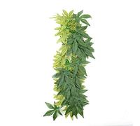 Yctze Grandes Plantes Artificielles Vertes pour Aquarium et Terrarium de Reptiles, Fausses Feuilles Décoratives pour Aquarium, Ornements en Plastique Exo Terra, Adaptés à