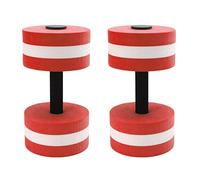 Yctze Haltères d'exercice - 2 PCS EVA Haltères Flottants à l'eau Exercice en Mousse d'eau Outil de Fitness Hommes Femmes Enfants - Perte de Poids Aquagym - Sports et Plein Air/Exercice et (Rouge)