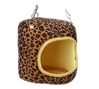 Yctze Hamac Suspendu pour Animaux de Compagnie Suspendu pour Dormir Guinée Chinchilla Lapins Hamac pour Petits Animaux Fournitures pour de Compagnie/Petits/Maisons et Habitats/ (Imprimé léopard)