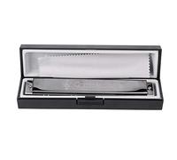 Yctze Harmonica Trémolo 24 Trous en clé C - Instrument de Musique en Métal pour Adultes, Design adapté aux Débutants pour l'apprentissage et la Pratique