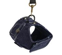 Yctze Harnais Respirant en Jean pour Chien avec Laisse en Nylon - Harnais en Jean Doux et Confortable pour Petits Chiens et Chats, Idéal pour Les Promenades Quotidiennes, Le Jogging et Les Activités