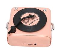 Yctze Haut-Parleur de Volume Phonographe Vintage 5.0 pour la Maison et Le Bureau Blanc (Pink)