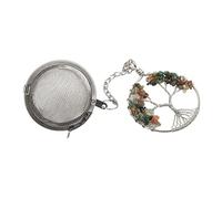 Yctze Infuseur à thé élégant en Acier Inoxydable 304 avec Motif Arbre de Vie - pour thé en Feuilles (Type 1)