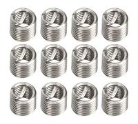 Yctze Inserts Filetés pour Outil de Réparation de Filetage M2.5x0.45, Attaches à écrou Mâle Femelle en Acier Inoxydable, 100 Pièces (2D)