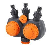 Yctze Interrupteur de Contrôleur d'eau de Jardin G3 / 4 '' avec Minuteur Mécanique à Double Tête pour une Irrigation Efficace