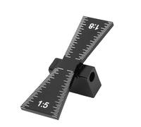 Yctze Jauge à Queue d'aronde en Alliage d'aluminium pour le Travail du Bois - Règle à Queue 'aronde de Précision avec Rapports 1:5 et 1:8 pour un Marquage Précis des Joints de Bois