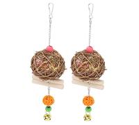 Yctze Jouet Destructeur de Cage pour Perroquets - Jouet à Mâcher et à Chercher de la Nourriture pour Calopsitte, Conure, Gris Africain - Boule Takraw Sûre, Papier coloré en Soie, Amusant et Engageant