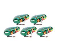 Yctze Jouets Grenouille Mécanique pour Chats et Chiens, 5 Pièces, Jouets Interactifs à Ressort en Feuille de Fer pour Animaux de Compagnie, Accessoires de Jeu Amusants et Rebondissants pour Animaux