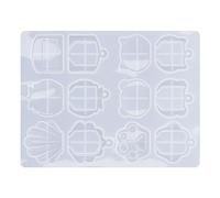 Yctze Key Cover Silicone DIY Craft Kit - Flexible, Réutilisable et Translucide 6 Formes pour clé Personnalisée