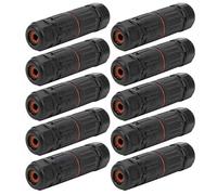 Yctze Kit d'assortiment de Bornes de Connecteurs électriques étanches IP68, 10 Pièces, pour Lampadaires, Lampes de Jardin, Projecteurs - Taille, Double Protection étanche, Conception Ignifuge, 3