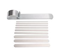 Yctze Kit de Barre de Pliage de Bracelet, Outil de Gravure Vierge en Acier allié pour la Fabrication de Bijoux, avec 1 Tige de Pliage et 9 Barres en Aluminium