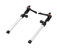 Yctze Kit de Barre de Support de Fenêtre de Remorque pour Camping-Car, Bras de Support Télescopique, 1 Paire Réglable en Alliage D'aluminium de 260 à 375 Mm avec Bouton de Tension