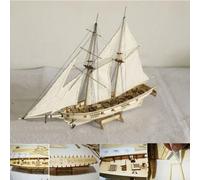 Yctze Kit de Bateau à Voile en Bois, Ensemble d'artisanat de Construction de Maquettes à Faire Soi-même, Jouet de Bateau de Décoration de Maison pour Enfants et Adultes, Idéal pour Les Activités