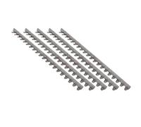 Yctze Kit de Bordure de Jardin en Acier Inoxydable de 10 Pièces pour Parterres de Fleurs et Aménagement Paysager de Pelouse - Installation Facile sans Chiffre (50 mm * 50 mm * 1,0 mm)