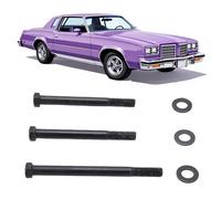 Yctze Kit de Boulons de Montage de Boîte de Direction au Cadre, Remplacement en Acier au Carbone pour Grand Prix Cutlass 442 Monte Carlo 1978 1988, avec Finition Phosphatée Noire,