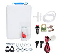 Yctze Kit de Bouteille de Lave-Glace, Pompe de Lave-Glace Universelle 12V Pare-Brise de Voiture Kit de Bouteille de Lavage en Verre Outil de Nettoyage 160186