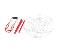 Yctze Kit de Démarrage des Fournitures de Mise en Conserve - Lisqueur de Couvercle Magnétique en Acier Inoxydable, Bulle Popper, Bocal et Pinces - Kit de Mise en Conserve de Maison Essentiel pour