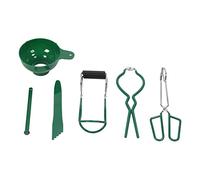 Yctze Kit de Mise en Conserve de 6 PC - Entonnoir en Conserve, Tong, Bubble Popper, Cécrave en Pot, Levage et le Couvercle Magnétique pour la Fabrication et la Préservation de la Confiture à Domicile