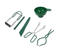 Yctze Kit de Mise en Conserve de 6 Pièces pour Fabrication Maison - Comprend un Entonnoir de Mise en Conserve, une Pince à en, un Popper à Bulles, une clé à Bocal, un Lève-bocal et un