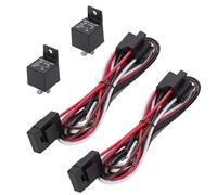 Yctze Kit de Relais de Ventilateur électrique Double, Kit de Thermostat de Ventilateur de Refroidissement électrique de Radiateur 40A avec Interrupteur de 3/8 Pouces, Idéal pour 10 12 14 16 Pouces