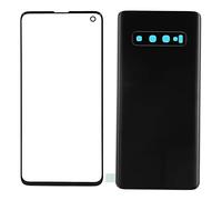 Yctze Kit de Remplacement de Couvercle en Verre Arrière de Téléphone Portable S10 G973, avec Outils, Panneau Extérieur de Haute qualité et Installation Facile (Black)