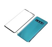 Yctze Kit de Remplacement de Couvercle en Verre Arrière de Téléphone Portable S10 G973, avec Outils, Panneau Extérieur de Haute qualité et Installation Facile (Green)