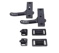 Yctze Kit de Remplacement de Loquet de Porte de Camping-Car, Poignée Gauche, avec Revêtement en Poudre Noire, pour la Plupart des Portes Moustiquaires de Remorque de Camping-Car