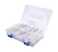Yctze Kit de Résistances à Film Métallique, 1450 Pièces, avec Assortiment de 145 Valeurs pour Projets de Bricolage, 1Ω à 1MΩ, /4W, Faible Bruit et Haute stabilité
