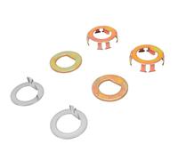 Yctze Kit de Retenue D'écrou de Broche, Rondelle D de 1 Pouce pour Essieu EZLube 2K 7K, Remplacement pour D'essieu de Remorque Alko 6K 9K, Verrouillage D'écrou de Moyeu en Acier