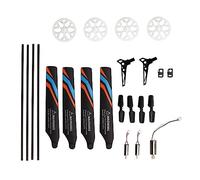 Yctze Kit de Rotor d'hélicoptère, Ensemble de Pièces de Rechange 7 en 1 avec Moteur Principal de Moteur de Queue de Vent de Rotor de Queue, Idéal pour Les Avions XK K127 RC