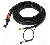 Yctze Kit de Soudage à l'arc TIG-17 avec Câble de Refroidissement de 4 Mètres et Connexion M16x1,5, Conception Ergonomique, Utilisation Confortable, Comprend une Valve, des Accessoires et un étui