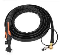 Yctze Kit de Soudage à l'arc TIG-17 avec Câble de Refroidissement de 4 Mètres et Connexion M16x1,5, Conception Ergonomique, Utilisation Confortable, Comprend une Valve, des Accessoires et un étui