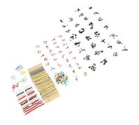 Yctze Kit de Super Composants électroniques avec 7 Valeurs de Résistance à Film Métallique, Diodes, Condensateurs, LED pour Projets électroniques et Appareils Ménagers