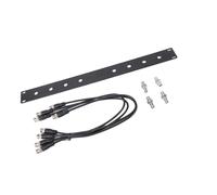 Yctze Kit de Support D'antenne à Montage Frontal, Panneau 1U Durable pour Systèmes sans Fil SLX SLX2 LX4 PGX2, Comprend des Câbles BNC de 50 Cm, Construction Métallique Idéale pour Une Utilisation